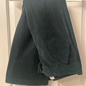Corduroy Flare Green Women's Pants